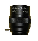 1.5MP 50mm lens Manual Iris Fixed focal length Lens 1/2" F1.6 C Mount HD Lens for Machine Vision cameras