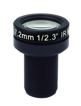 1/2.3" 7.2mm f2.4 10MP M12 No Distortion Medium Angle Lens for Ribcage Hero3/3+, Hero4, H5M12, H5PRO and YI 4K Camera
