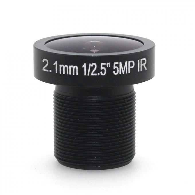 2.1mm 5.0 Megapixel Fisheye CCTV Camera Lens155D Compatible Wide Angle Panoramic CCTV Lens For HD IP Camera M12 Mount