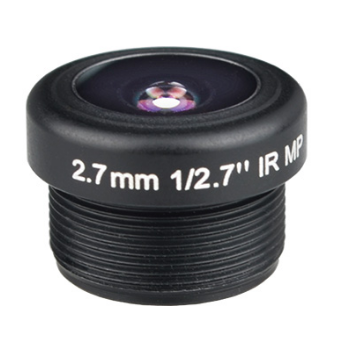 1/2.7" 2.7mm F2.2 3Megapixel M12x0.5 mount 180degree wide angle lens for doorbell/car camera