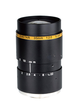 ITS Lens 4/3" F2.0 35mm Megapixel C Mount Manual Iris Lens for Intelligent traffic, Industrial camera