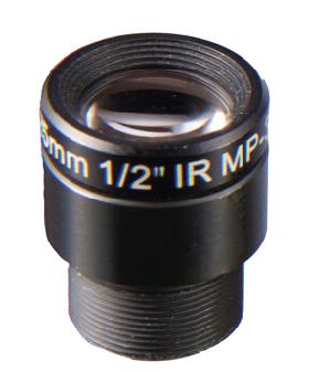 1/2 inch F2.4 / F6.0 25mm m12 cctv board lens for surveillance camera