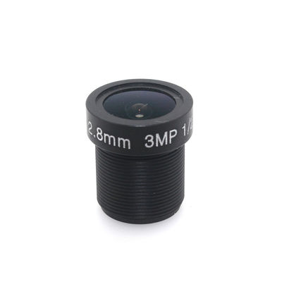 Clear 115° 3MP Scanning Projection Surveillance Lens 2.8mm Wide Angle Optics for Security Cameras