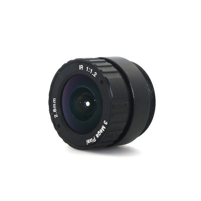 Day / Night IP Camera Ir Corrected Lens 2.8mm 3MP CS Mount F1.2 1/2.5 Long Lifespan