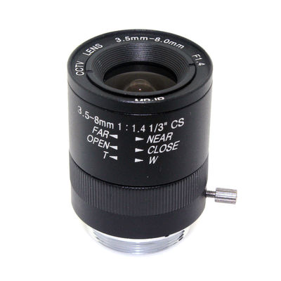 Metal Digital Varifocal Lenses Interface 1/3 Machine Vision 3.5-8mm  Manual Aperture