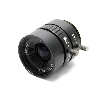 Security IP Industrial Camera Lens , 3MP HD 12mm 1/2  CS Mount Lens IR Iris 28.5 Degree