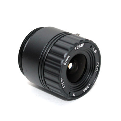 Fixed Iris CS Mount Lens 5mm 1/1.7" 4K IR Correction F2.0 Megapixels 12MP 87 Degrees