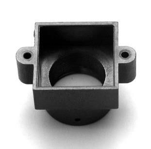 Black S Mount Camera Lens Holder  For  M12 Mount Lens  CCD CMOs Sensor