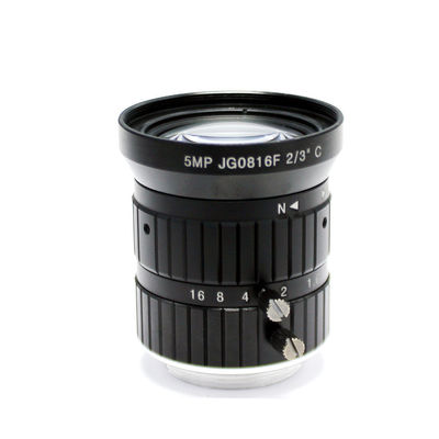 8mm C Mount Lens 2/3" 5.0 Megapixel Manual Industrial For Cctv Ip Camera Box