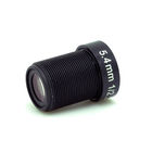 S Mount 4K Low Distortion Lens 5.4mm 1/2.3" F2.5 12MP 60 Degrees CCTV Wide Angle Lens