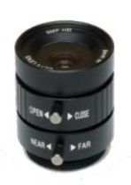 8mm Manual Iris Control lens, 3.0 Megapixel,  4/6/8/12/16/25mm available