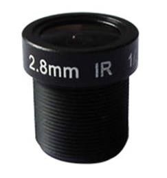 3.0 Megapixel Camera Lens 2.8mm 140 Degree 1/2.7'' inch, M12 mount, F2.6, small aperture lens
