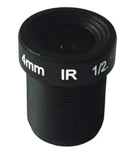 3.0MP 4mm 106.6 Degree CCTV Lens, M12 F2.6 1/2.7" IR MTV Lens