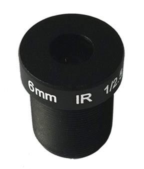 3.0MP 6mm 66 Degree CCTV Lens, M12 F2.4 1/2.7" IR MTV Lens