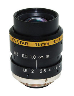 Machine Vision Lens 1/1.8" F1.6-16C 16mm 3 Megapixel C Mount Machine Vision lens for Industrial camera Smart security