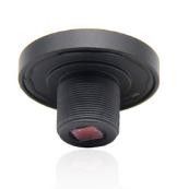 1.08mm Fixed focus lens 1/3 chip full glass 360 panoramic camera HD wide angle fisheye lens f2.0 M12 mount