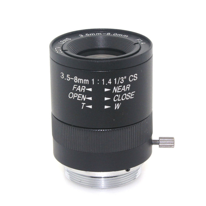 Metal Digital Varifocal Lenses Interface 1/3 Machine Vision 3.5-8mm  Manual Aperture