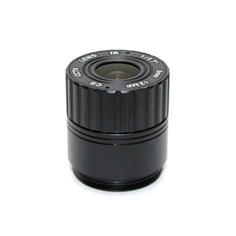 1/1.7" 4K CCTV Camera Lens IR Correction F1.8 Megapixels 12MP 72.64 Degrees For UHD Security Camera