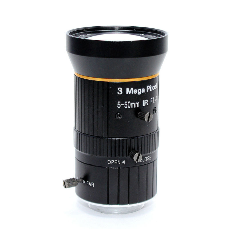 HD Manual Iris CS Mount Lens 1/2.5'' 3.0 Megapixel F1.4 Iris 5-50mm